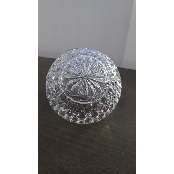 Vintage Heavy Cut Diamond Crystal Bowl set - Picture 3 of 9
